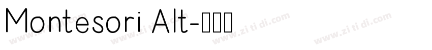 Montesori Alt字体转换